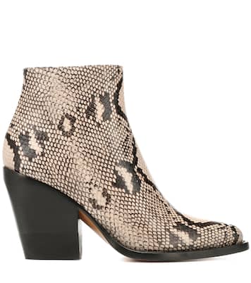 Rylee embossed leather boots | Chloé