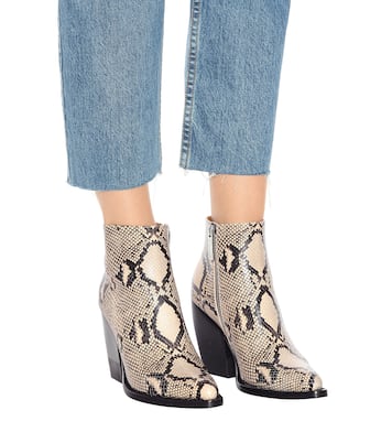 Rylee embossed leather boots | Chloé