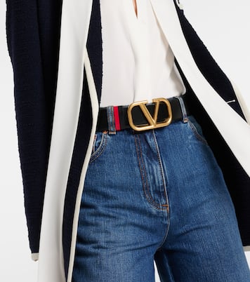 VLogo Signature reversible leather belt | Valentino Garavani