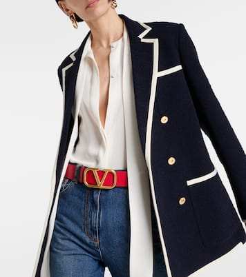 VLogo Signature reversible leather belt | Valentino Garavani