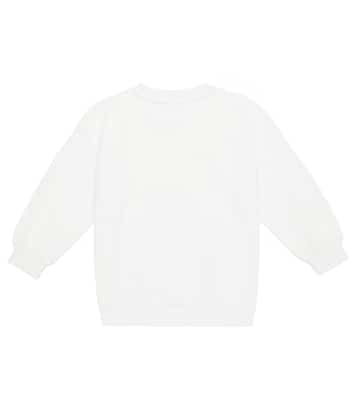 Felpa in cotone con logo | Balmain Kids