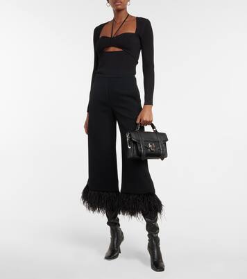 Jupe-culotte en crêpe à plumes | Proenza Schouler