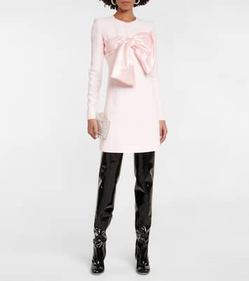 Suede-trimmed PVC knee-high boots | Giambattista Valli