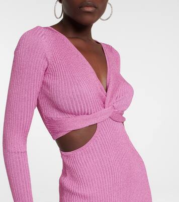 Bernette Lurex® cutout dress | LoveShackFancy