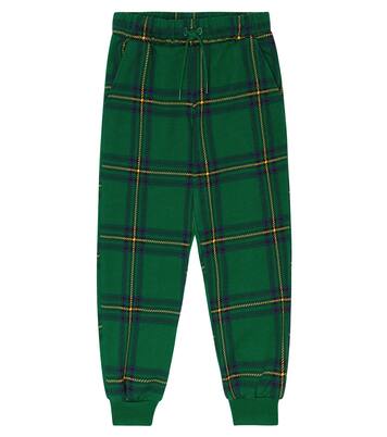 Checked cotton sweatpants | Mini Rodini