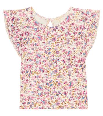 Hermance floral cotton jersey T-shirt | Louise Misha