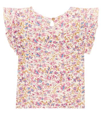 Hermance floral cotton jersey T-shirt | Louise Misha