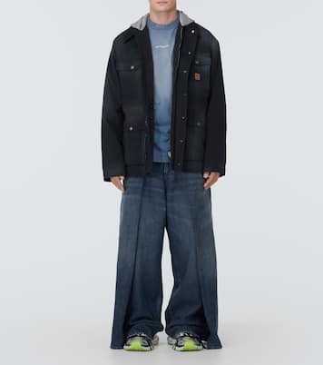 Oversize-Parka aus Baumwoll-Gabardine | Balenciaga
