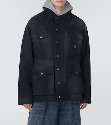 Oversize-Parka aus Baumwoll-Gabardine | Balenciaga