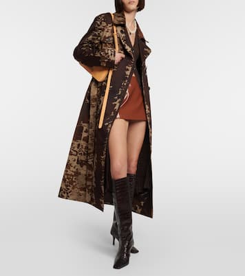 Cow-print cotton trench coat | Acne Studios