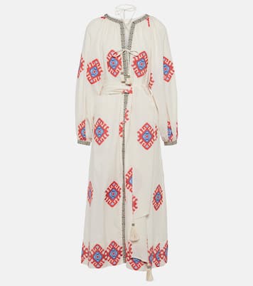 Robe midi en jacquard de coton | Johanna Ortiz