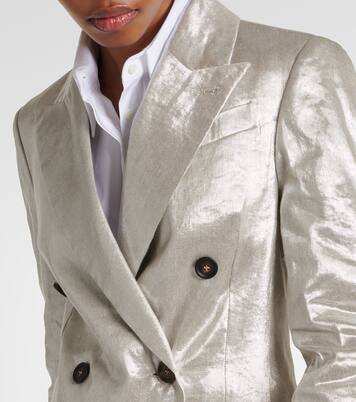 Blazer aus einem Leinengemisch | Brunello Cucinelli