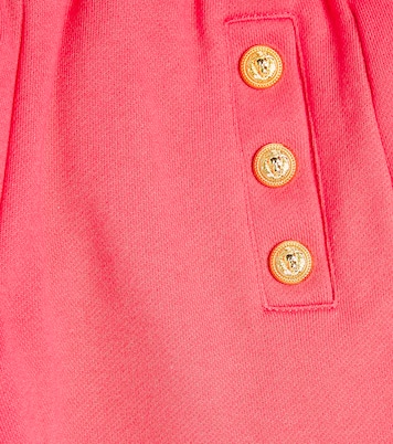 Button-embellished jersey shorts | Balmain Kids