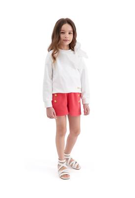 Button-embellished jersey shorts | Balmain Kids