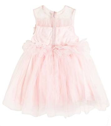 Floral-appliqué tulle dress | Patachou