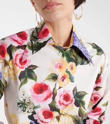 Cropped-Hemd aus Baumwollpopeline | Dolce&Gabbana