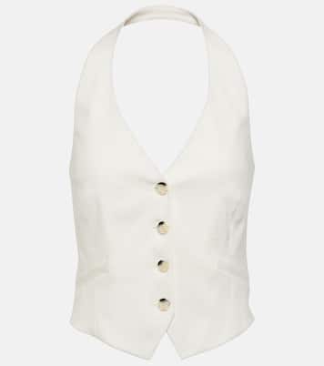 Weste Arabella aus einem Leinengemisch | Veronica Beard