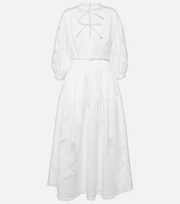 Robe longue en coton | Oscar de la Renta