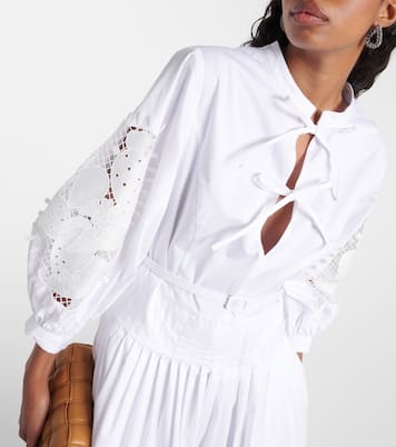 Robe longue en coton | Oscar de la Renta