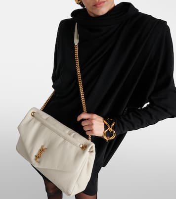 Calypso Large leather shoulder bag | Saint Laurent