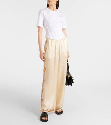 Besticktes Bustier-Top aus Baumwolle | Marni