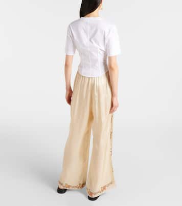 Besticktes Bustier-Top aus Baumwolle | Marni