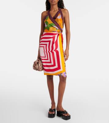 Top in seta con scollo all'americana | Dries Van Noten