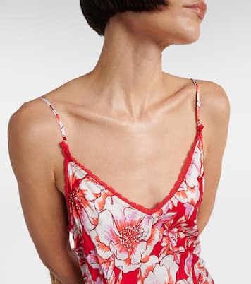 Robe midi Lucia imprimée | Poupette St Barth