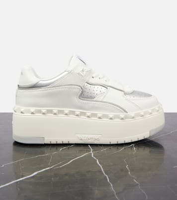 Plateau-Sneakers Freedots XL aus Leder | Valentino Garavani