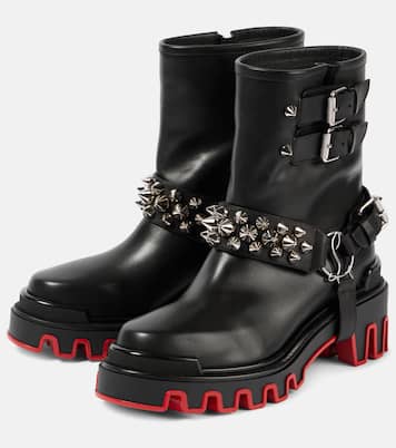 Dune Bike leather ankle boots | Christian Louboutin