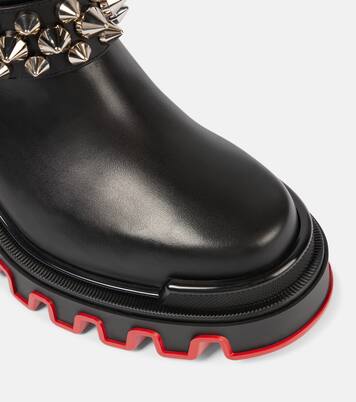 Dune Bike leather ankle boots | Christian Louboutin