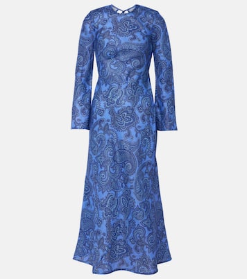 Ottie Bias paisley linen maxi dress | Zimmermann