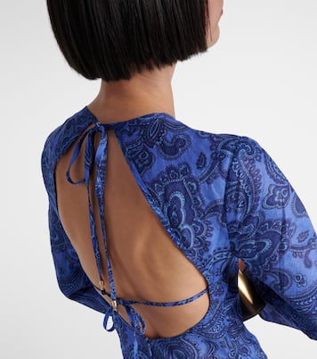 Ottie Bias paisley linen maxi dress | Zimmermann