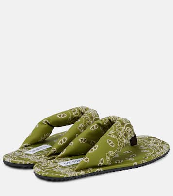 Indie bandana printed thong sandals | The Attico