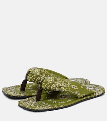 Indie bandana printed thong sandals | The Attico