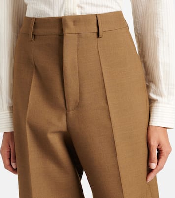 Weite High-Rise-Hose aus Woll-Twill | Tod's