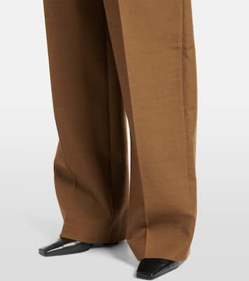 Weite High-Rise-Hose aus Woll-Twill | Tod's