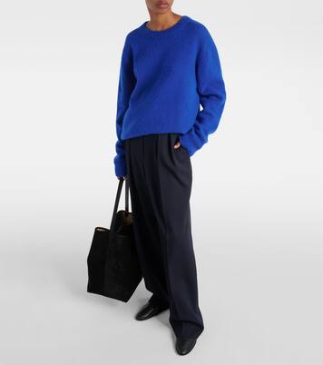 Weite Low-Rise-Hose Igor aus Wolle | The Row