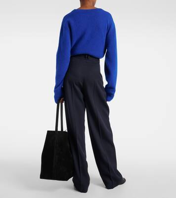Weite Low-Rise-Hose Igor aus Wolle | The Row