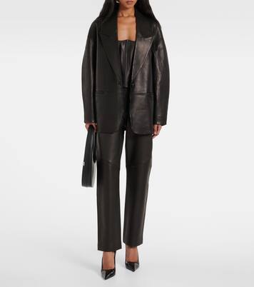 Blazer Slouchy aus Leder | The Sei