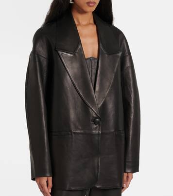 Blazer Slouchy aus Leder | The Sei