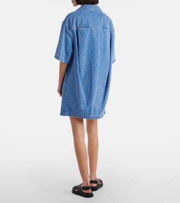 Patch-appliqué denim minidress | Marni