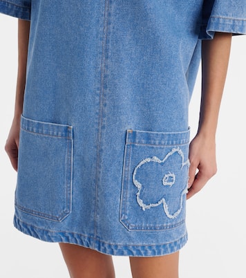 Patch-appliqué denim minidress | Marni