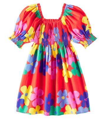 Floral shirred cotton dress | Fábula