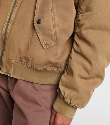 Bomberjacke aus Baumwoll-Gabardine | Miu Miu