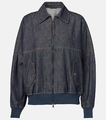 Bomberjacke aus Denim | Brunello Cucinelli