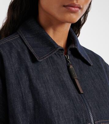 Bomberjacke aus Denim | Brunello Cucinelli