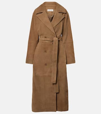 Suede wrap coat | Róhe