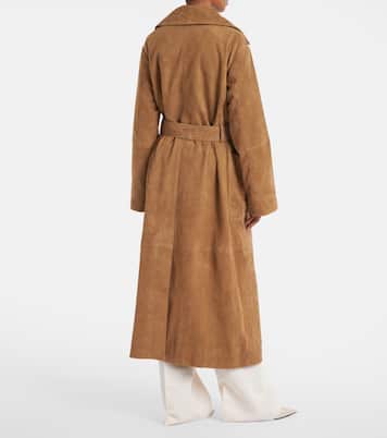 Suede wrap coat | Róhe