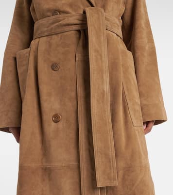Suede wrap coat | Róhe